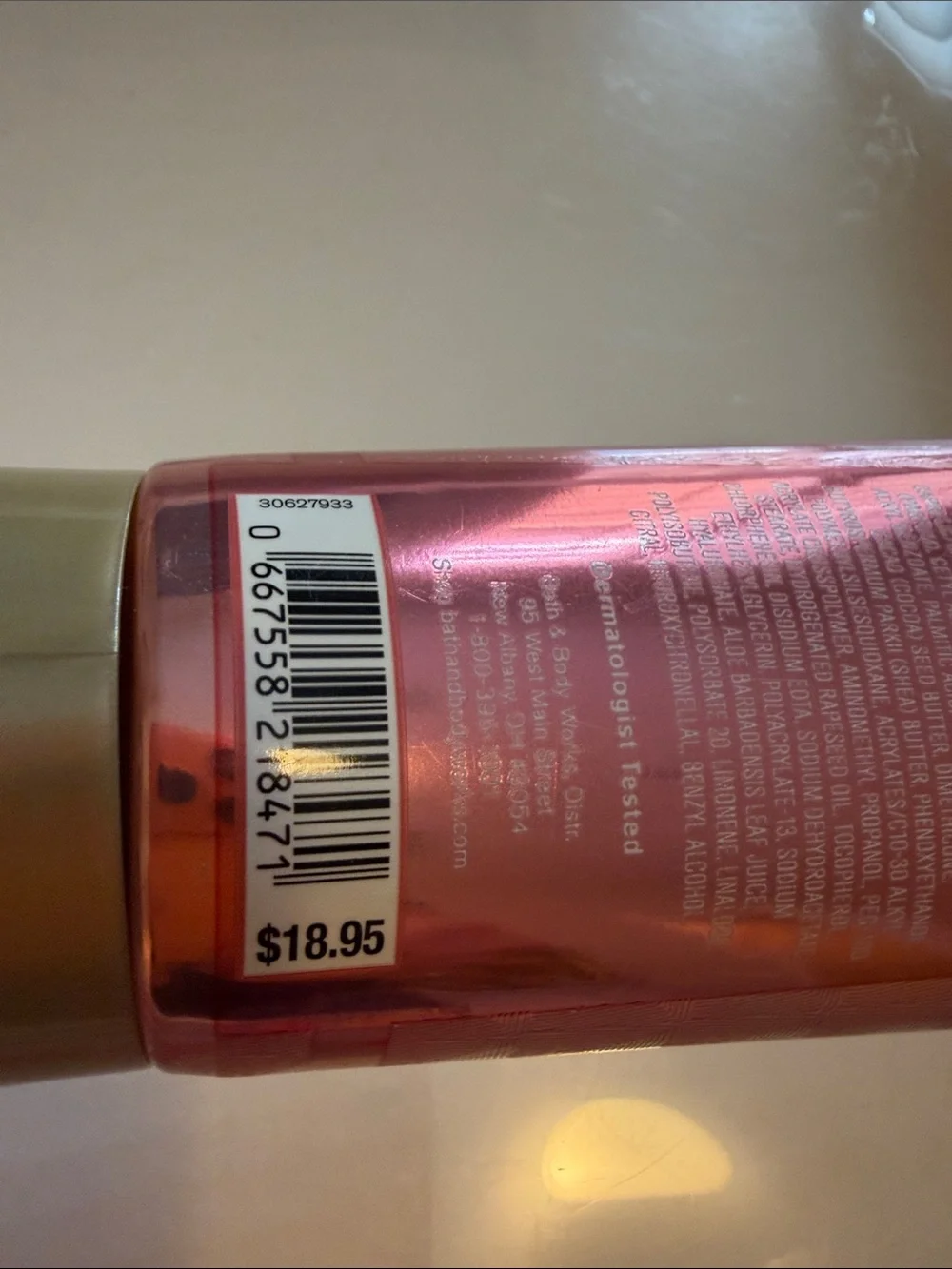 Bath & Body Works Champagne Toast Body Cream - Rose Gold